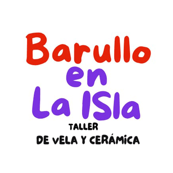 Logo BARULLO EN LA ISLA - Taller creativo de velas en cuencos de cerámica artesanal. - Ushuaia City